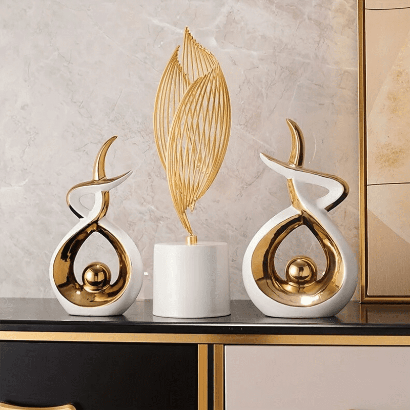 Escultura De Cerâmica Moderna Para Sala Moderna