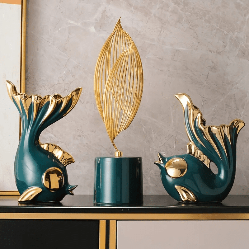 Escultura De Cerâmica Moderna Para Sala Moderna