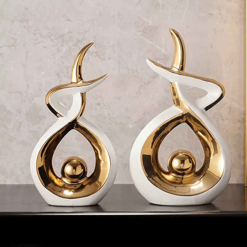 Escultura De Cerâmica Moderna Para Sala Moderna