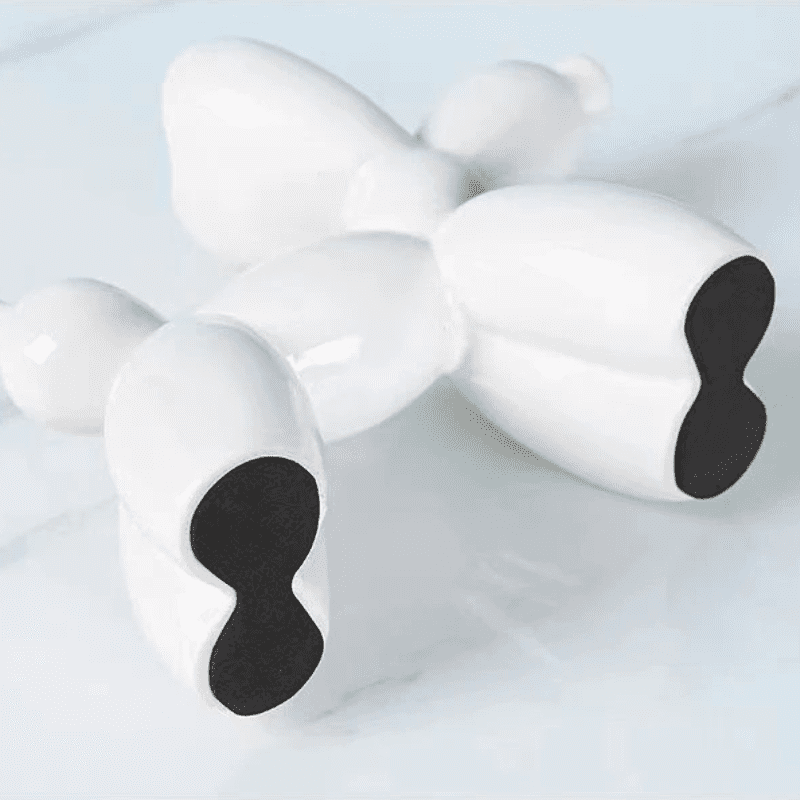 Estátua Decorativa de Cerâmica Cachorro Balão