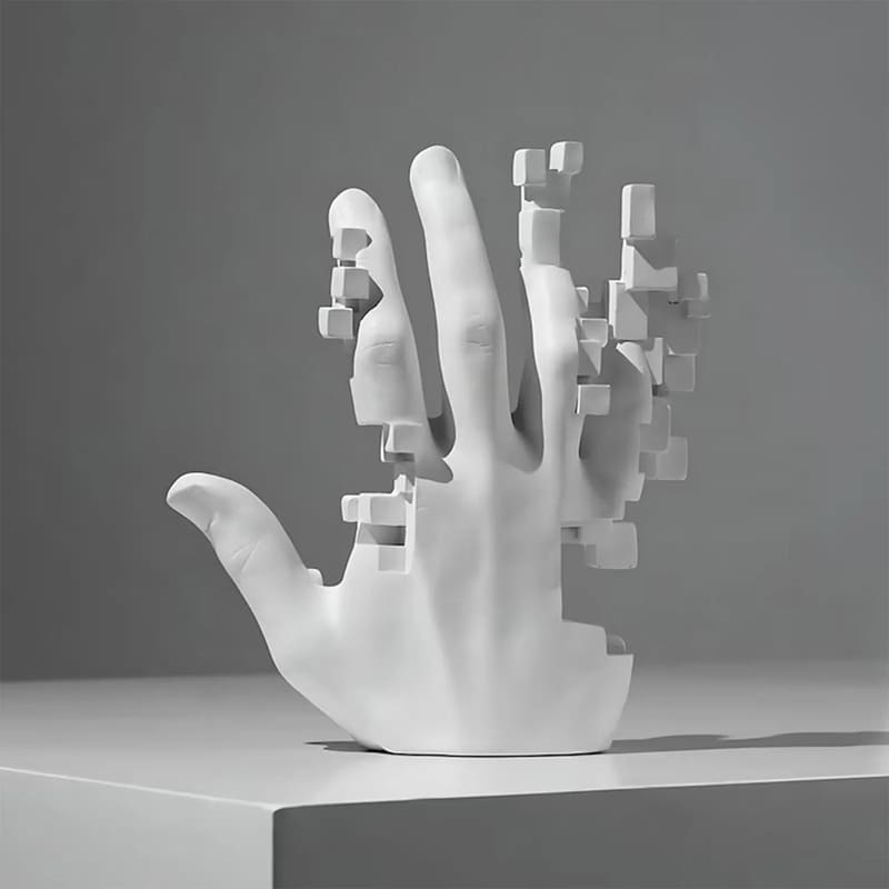 Escultura De Mão Em Resina Contemporânea Artística Moderna