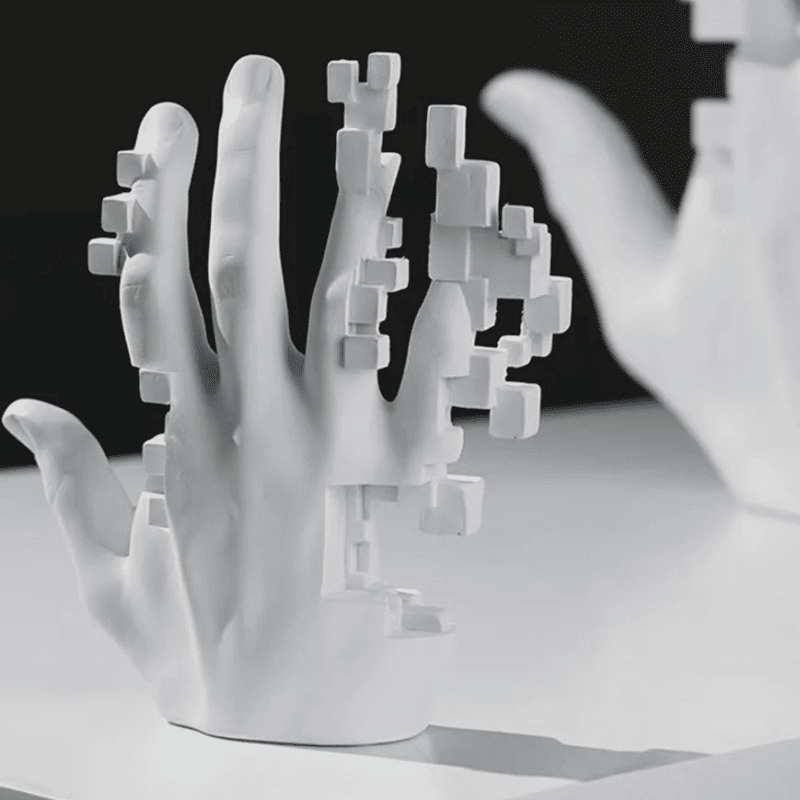 Escultura De Mão Em Resina Contemporânea Artística Moderna
