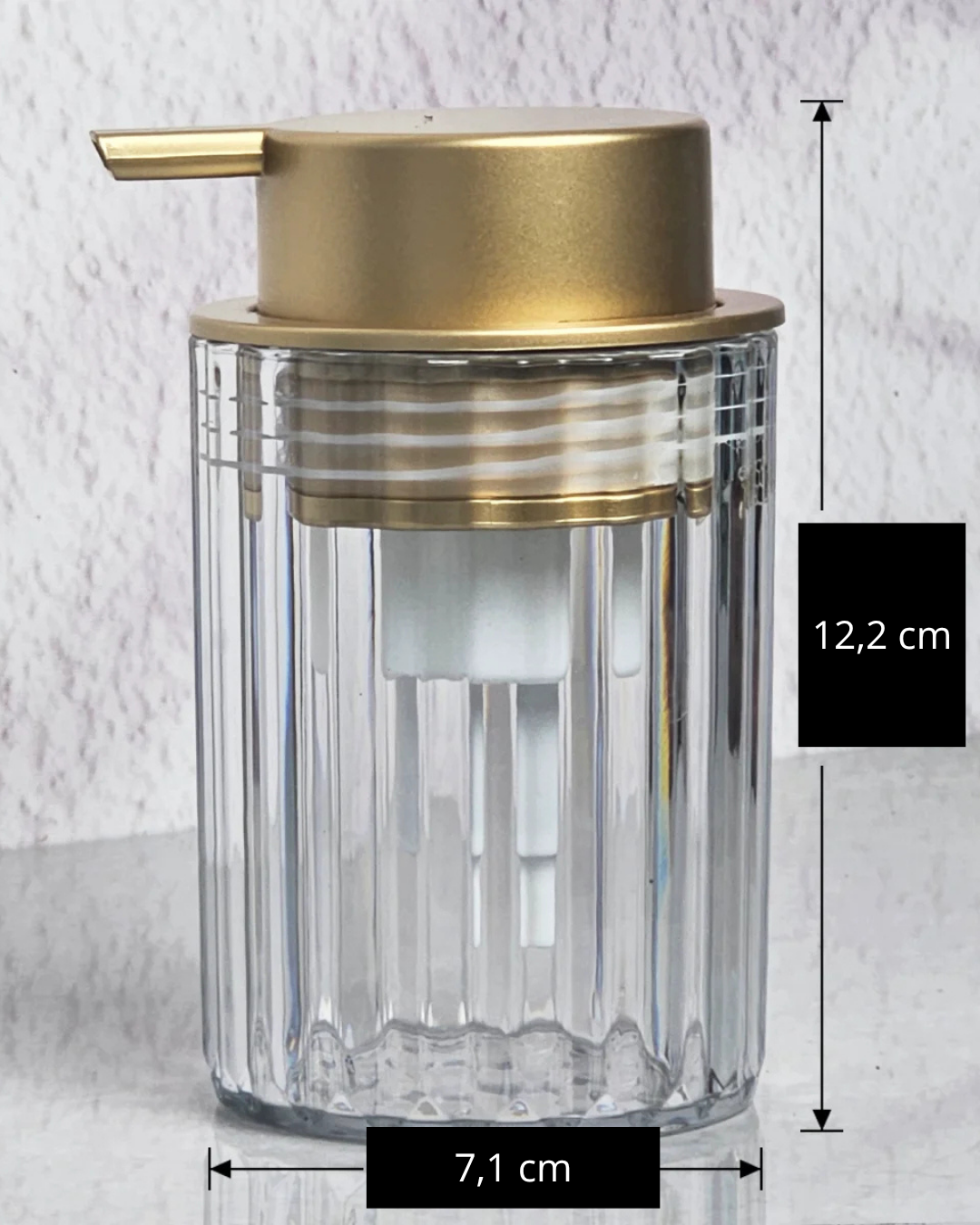 Dispensador de Espuma Transparente com Acionamento Suave