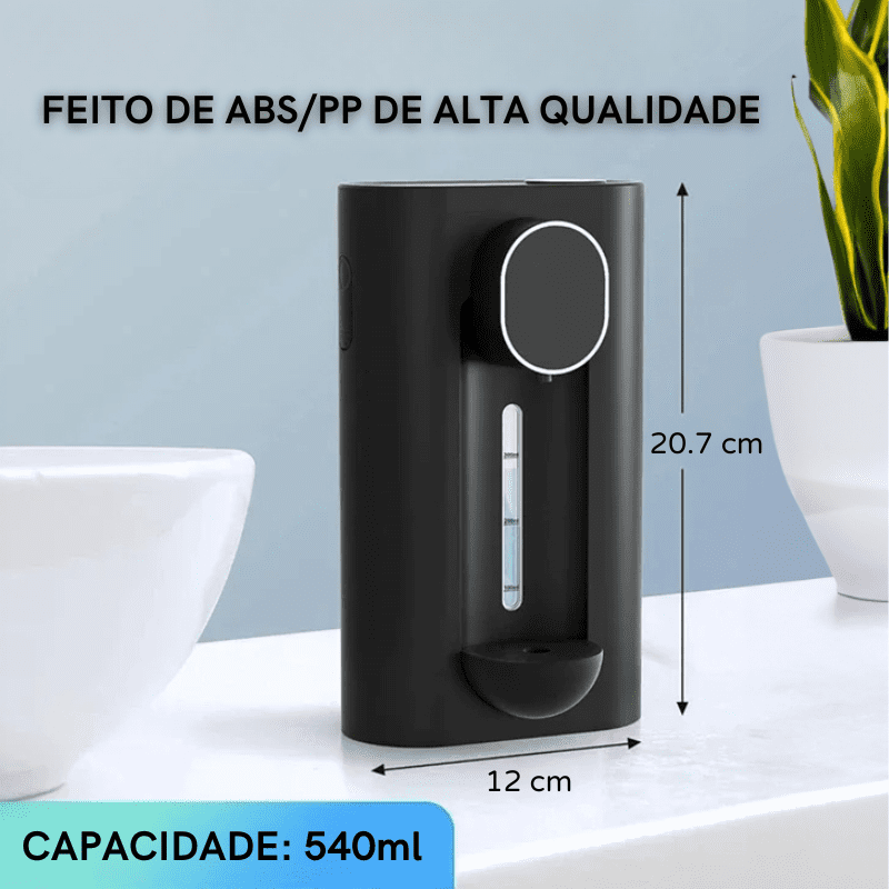 Dispenser Automático de Enxaguante Bucal USB Recarregável