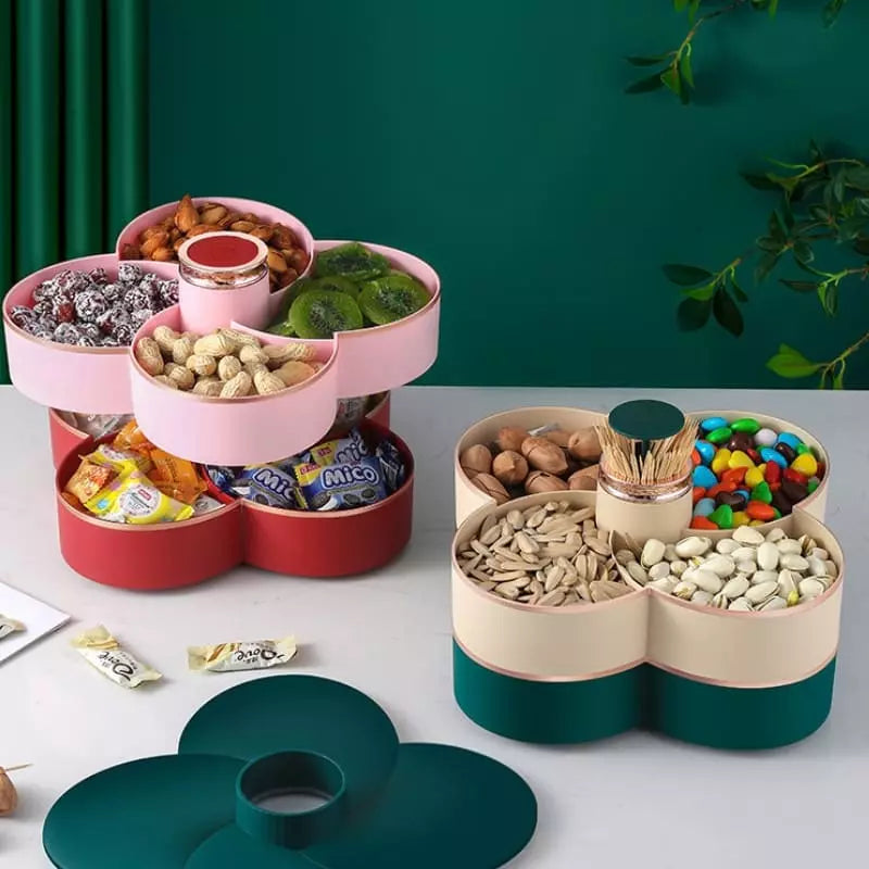 Dispenser Organizador Giratório Para Doces e Frutas