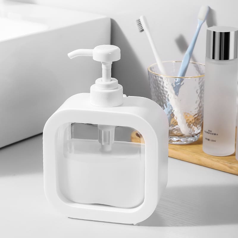 Dispenser de Sabonete Transparente 300ml e 500ml Elegante