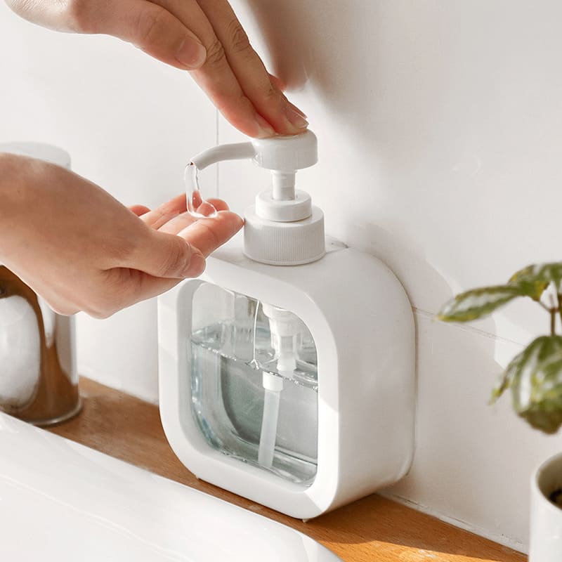 Dispenser de Sabonete Transparente 300ml e 500ml Elegante