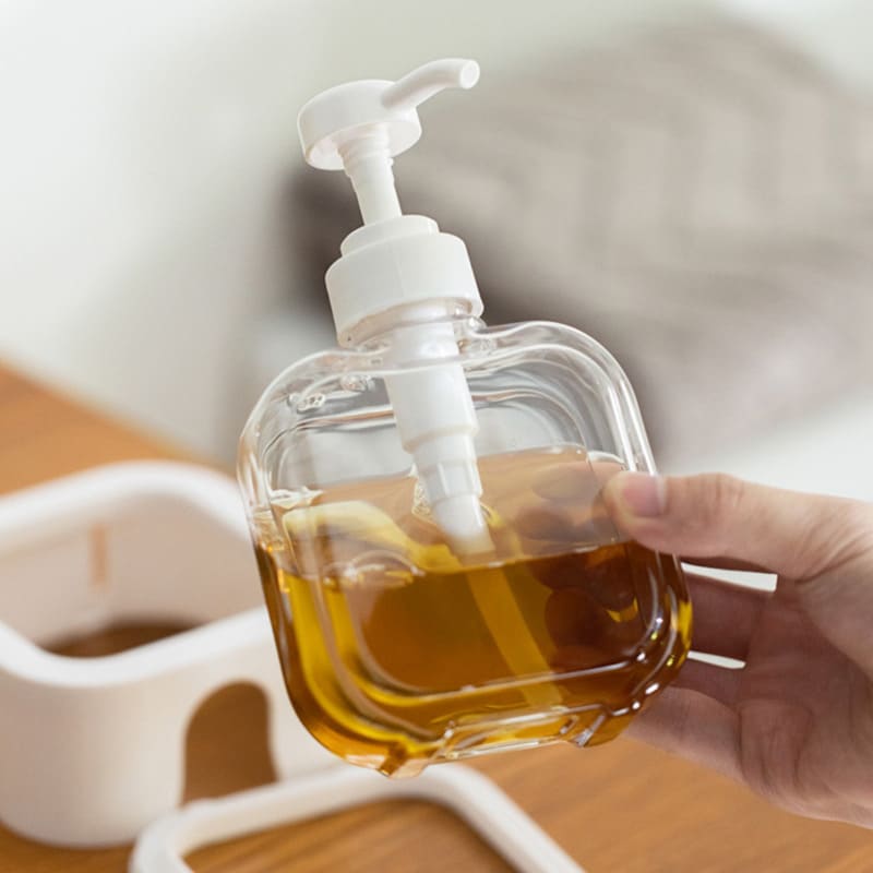 Dispenser de Sabonete Transparente 300ml e 500ml Elegante