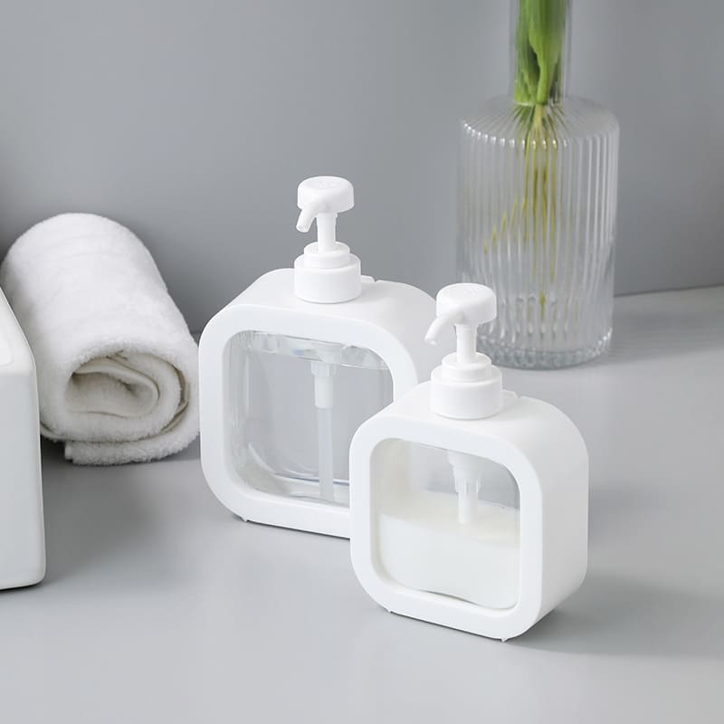 Dispenser de Sabonete Transparente 300ml e 500ml Elegante