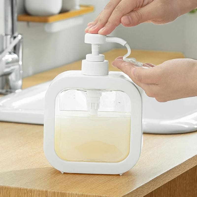 Dispenser de Sabonete Transparente 300ml e 500ml Elegante