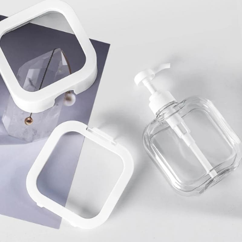 Dispenser de Sabonete Transparente 300ml e 500ml Elegante