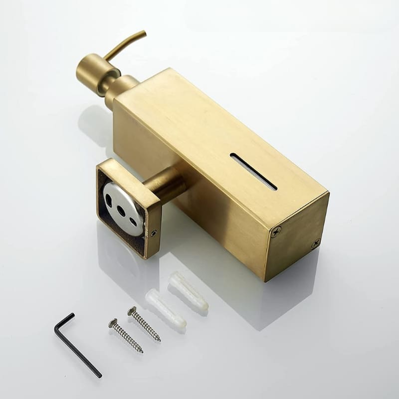 Dispenser de Sabonete Aço Inox Dourado 250ml