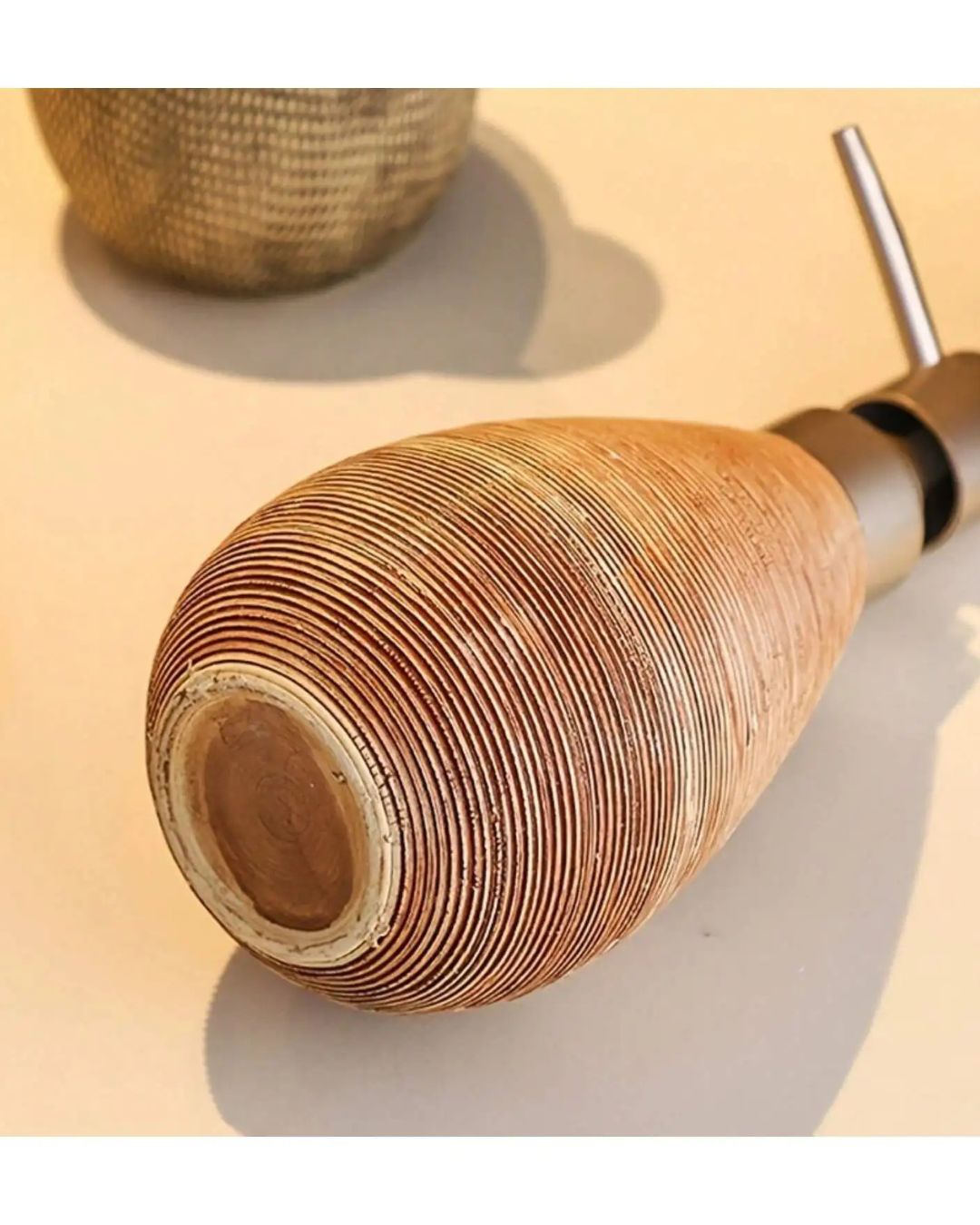Dispenser de Sabonete em Cerâmica Estilo Retrô com Bomba