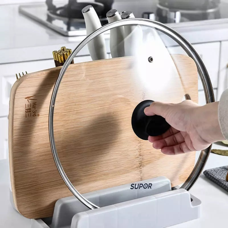 Escorredor de Louça com Porta Talheres, Facas e Tampas