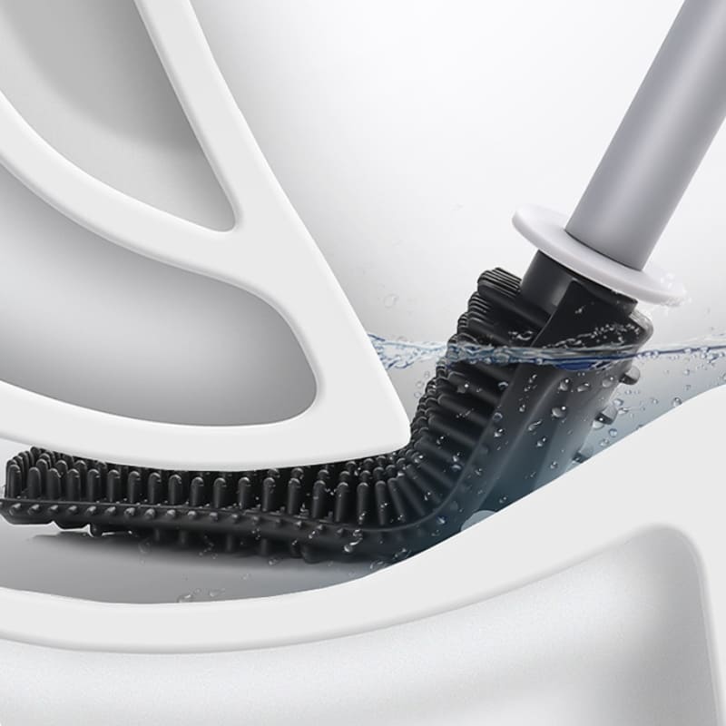 Escova Sanitária em Silicone com Suporte Suspenso Moderno