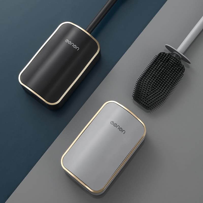 Escova Sanitária em Silicone com Suporte Suspenso Moderno