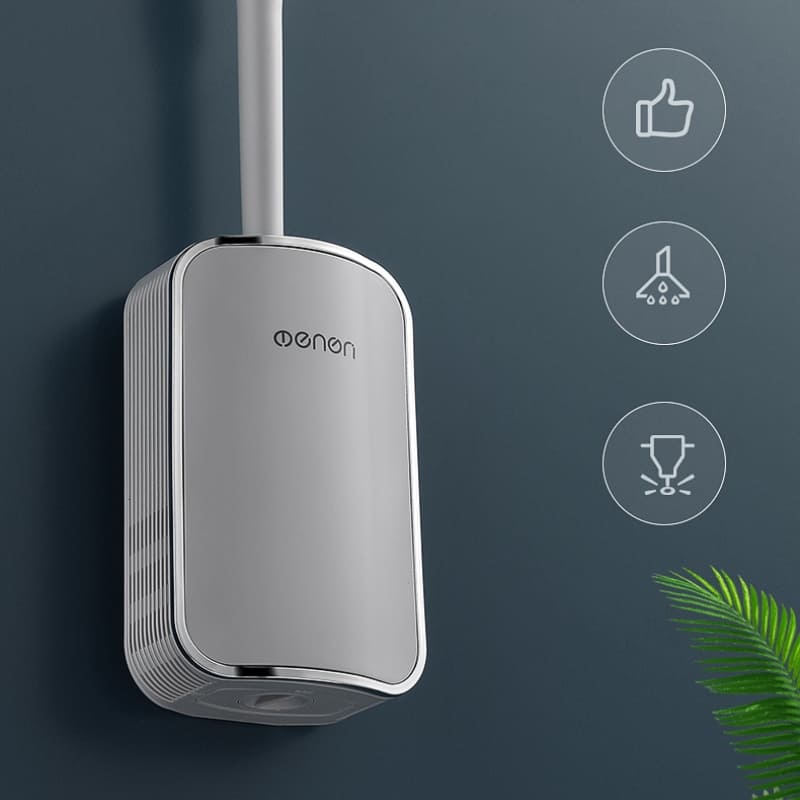 Escova Sanitária em Silicone com Suporte Suspenso Moderno