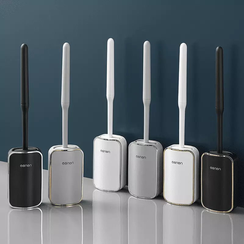 Escova Sanitária em Silicone com Suporte Suspenso Moderno