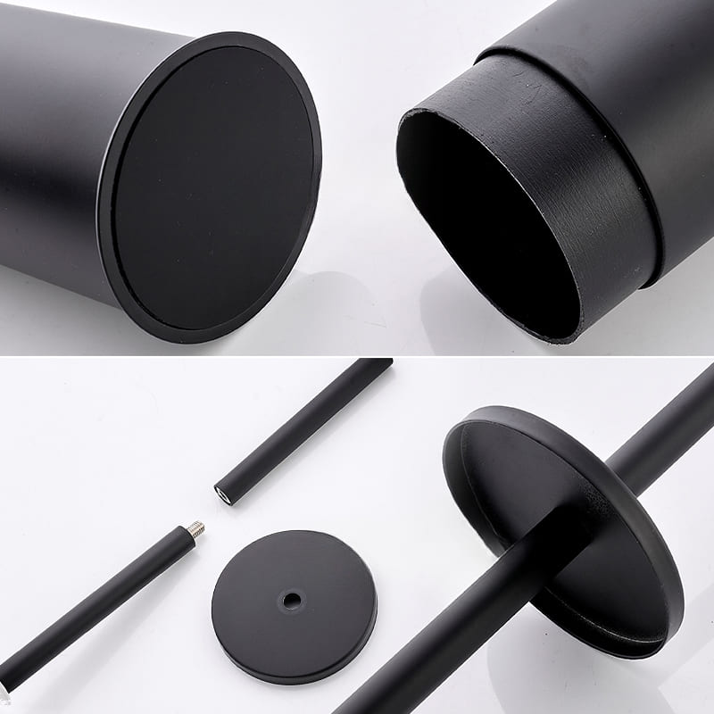 Escova Sanitária Em Alumínio Premium Com Suporte Elegante