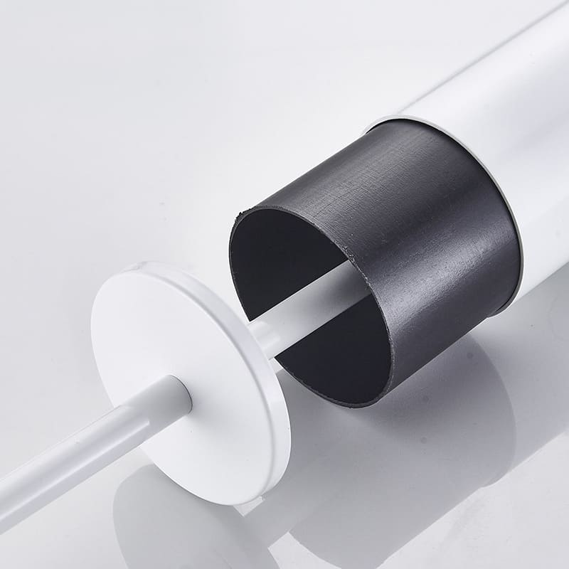 Escova Sanitária Em Alumínio Premium Com Suporte Elegante