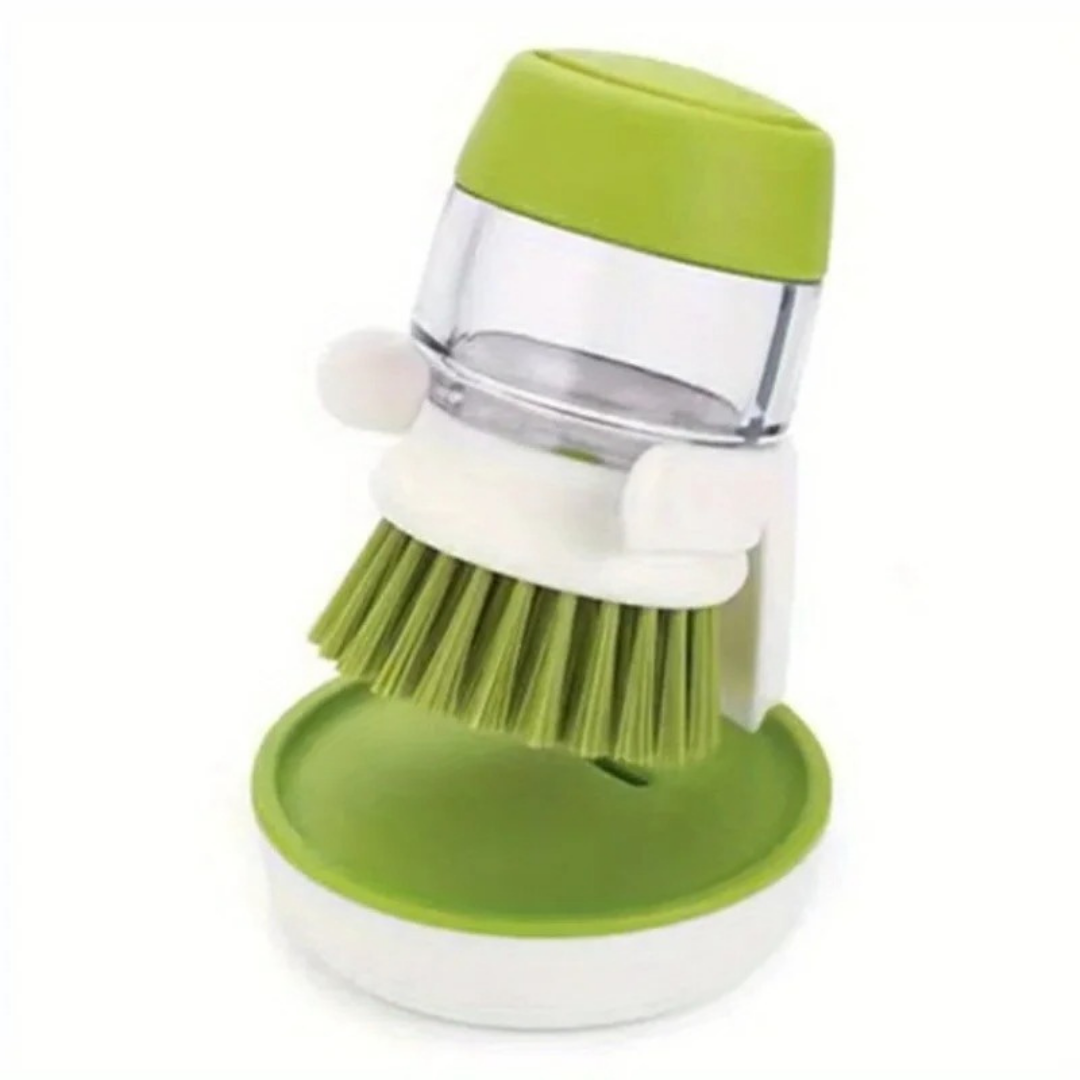 Escova de Lavar Louça com Dispensador e Suporte Prático