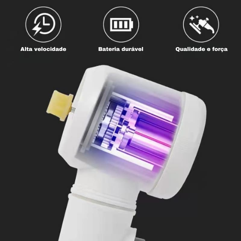 Escova Elétrica Rotativa Multiuso Com Bateria USB