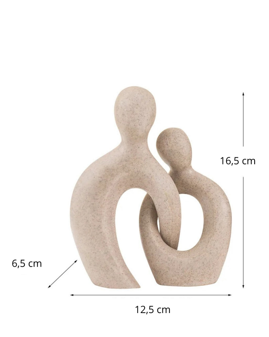 Escultura De Casal Em Resina Estilo Nórdico Moderna Compacta