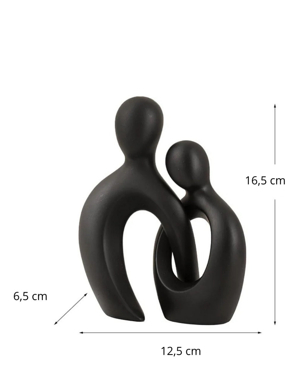 Escultura De Casal Em Resina Estilo Nórdico Moderna Compacta