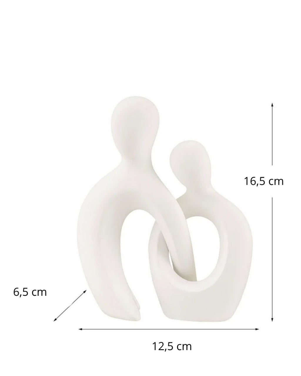 Escultura De Casal Em Resina Estilo Nórdico Moderna Compacta