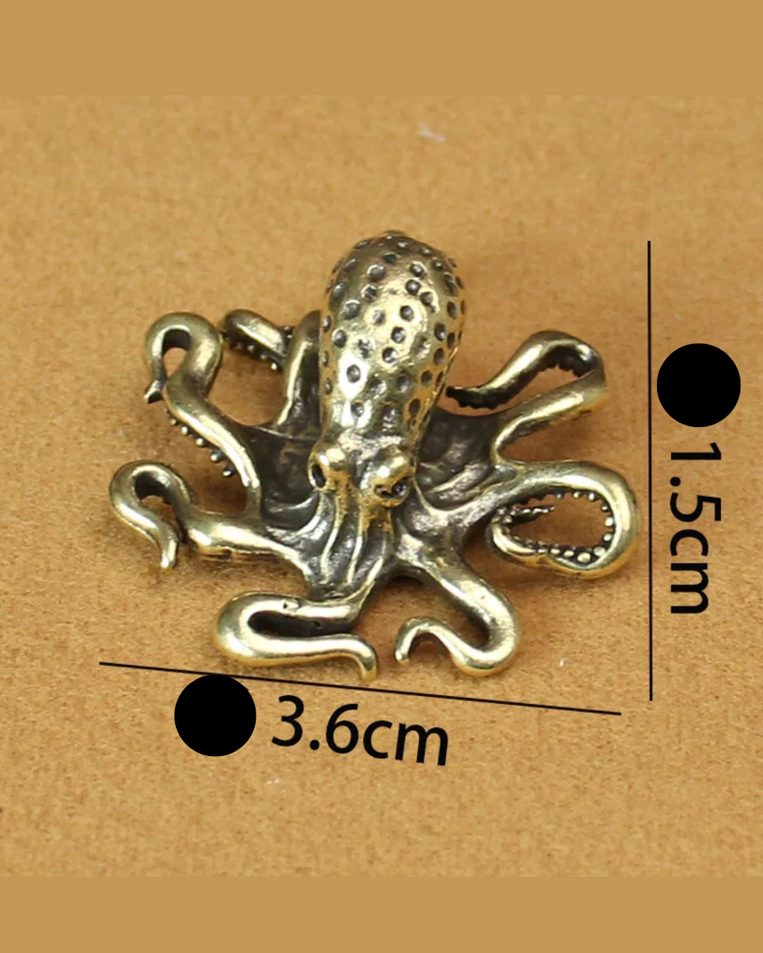 Estatueta De Polvo Em Latão Vintage Miniatura Decorativa