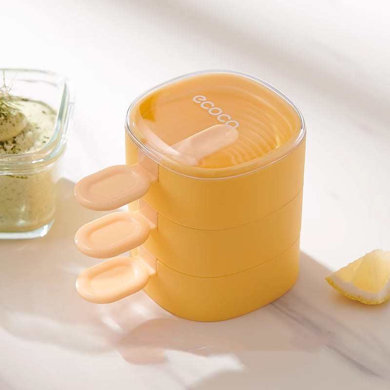 Forma de Picolé de Silicone com Tampa Hermética