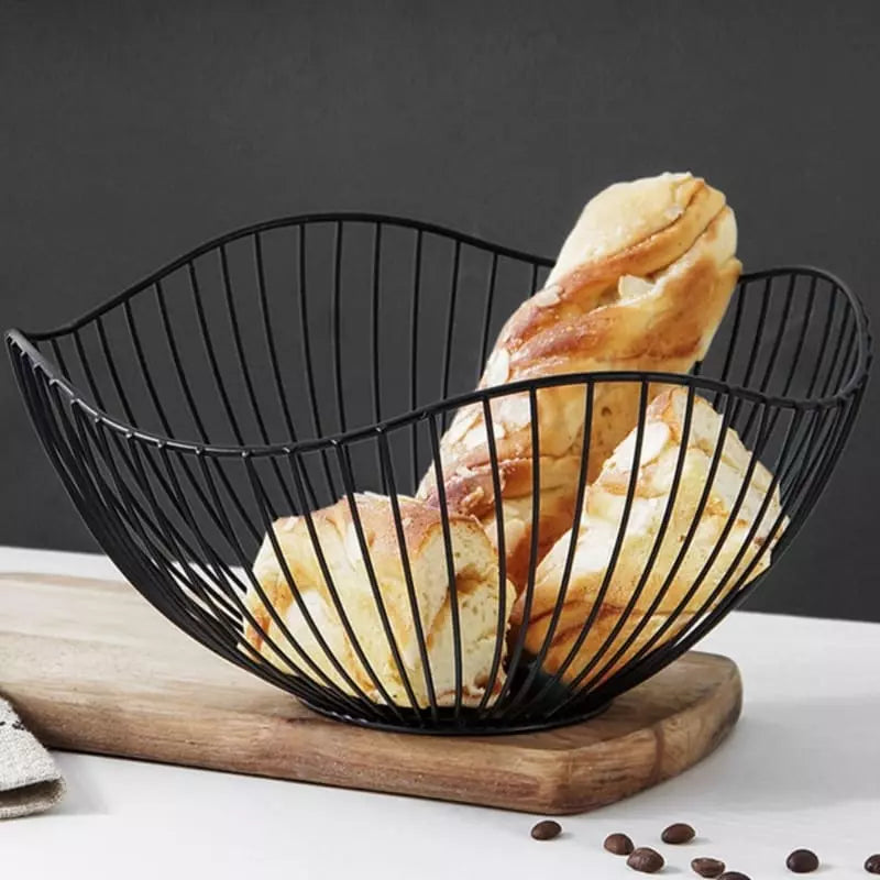 Fruteira Cesta de Mesa em Metal Durável e Sofisticada
