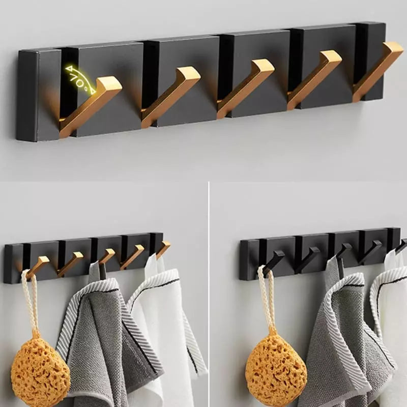 Ganchos De Parede Em Alumínio Dobráveis E Retráteis