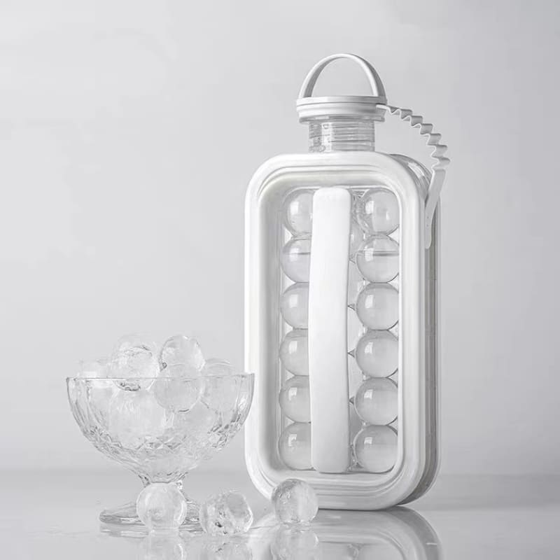 Garrafa De Água Com Forma De Gelo Esférica Reutilizável