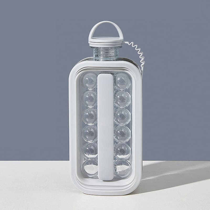 Garrafa De Água Com Forma De Gelo Esférica Reutilizável