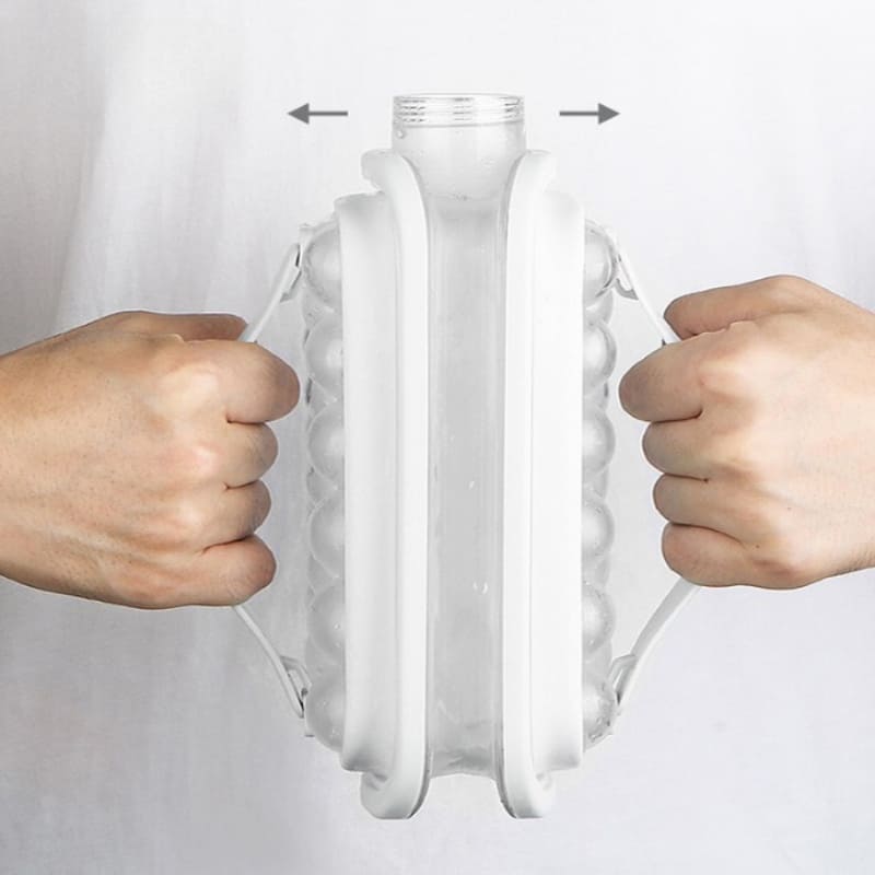 Garrafa De Água Com Forma De Gelo Esférica Reutilizável