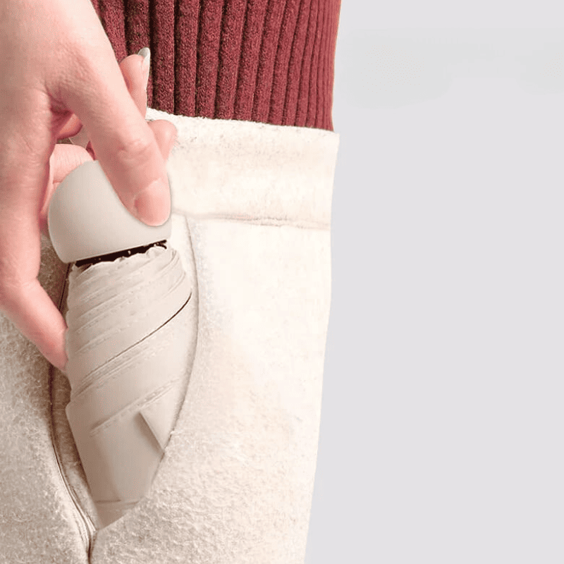 Mini Guarda-Chuva com Estojo Compacto e Proteção UV
