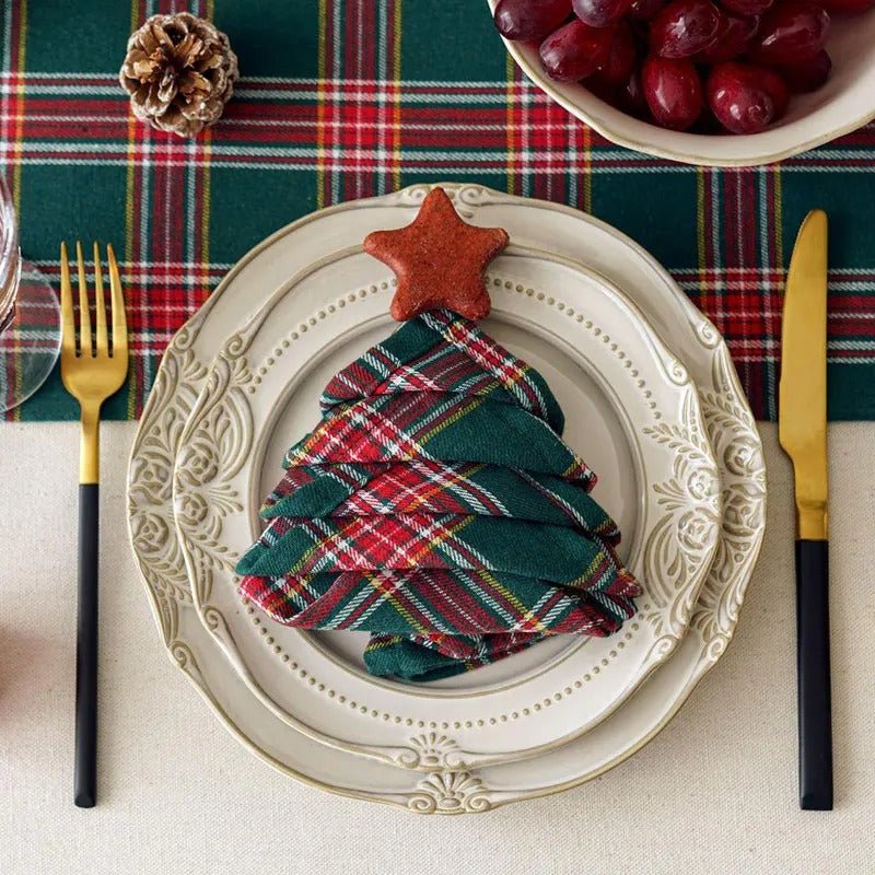 Guardanapos de Natal em Poliéster Reutilizáveis Premium