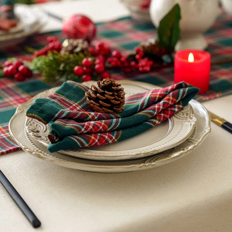 Guardanapos de Natal em Poliéster Reutilizáveis Premium