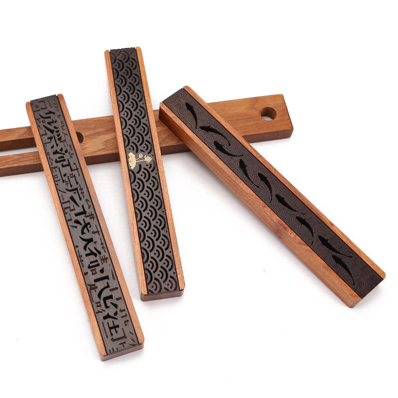 Incensário Para Vareta Em Madeira Natural Artesanal