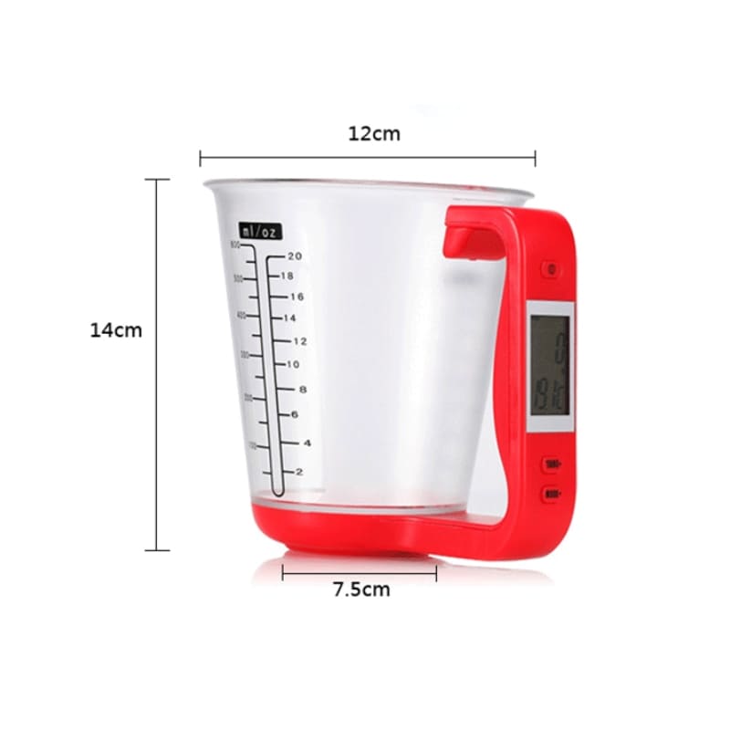 Jarra com Balança Digital e Copo Medidor Transparente