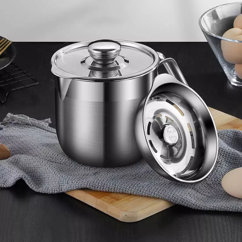 Jarra de Inox  1,5L com Separador de Gema e Tampa