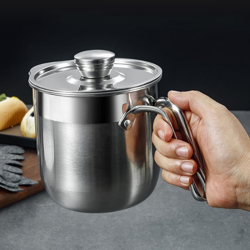 Jarra de Inox  1,5L com Separador de Gema e Tampa