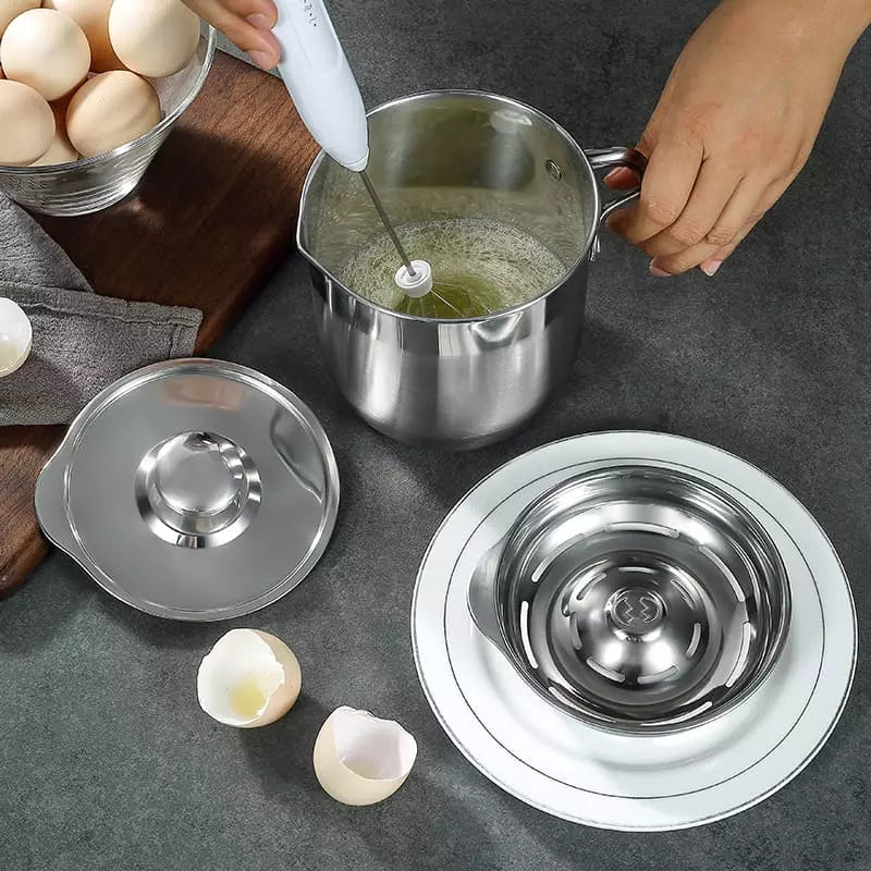 Jarra de Inox  1,5L com Separador de Gema e Tampa