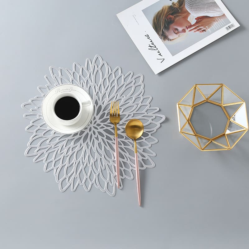 Jogo Americano Em PVC Antiderrapante Resistente Ao Calor