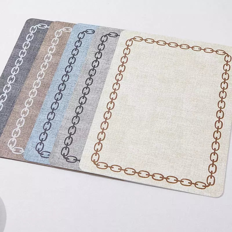 Jogo Americano Quadrado em Poliéster Antiderrapante Durável