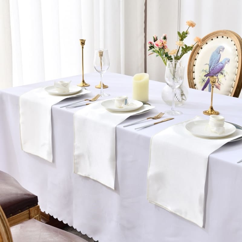 Jogo de Guardanapos de Cetim 12 Peças 30cm Colorido