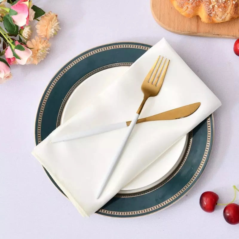 Jogo de Guardanapos de Cetim 12 Peças 30cm Colorido