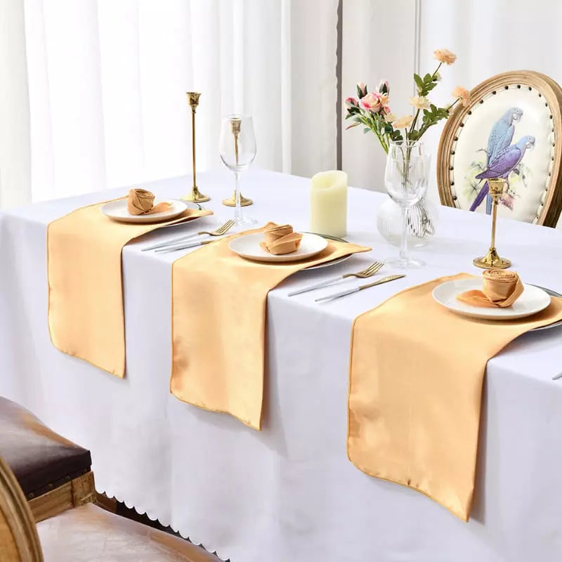 Jogo de Guardanapos de Cetim 12 Peças 30cm Colorido