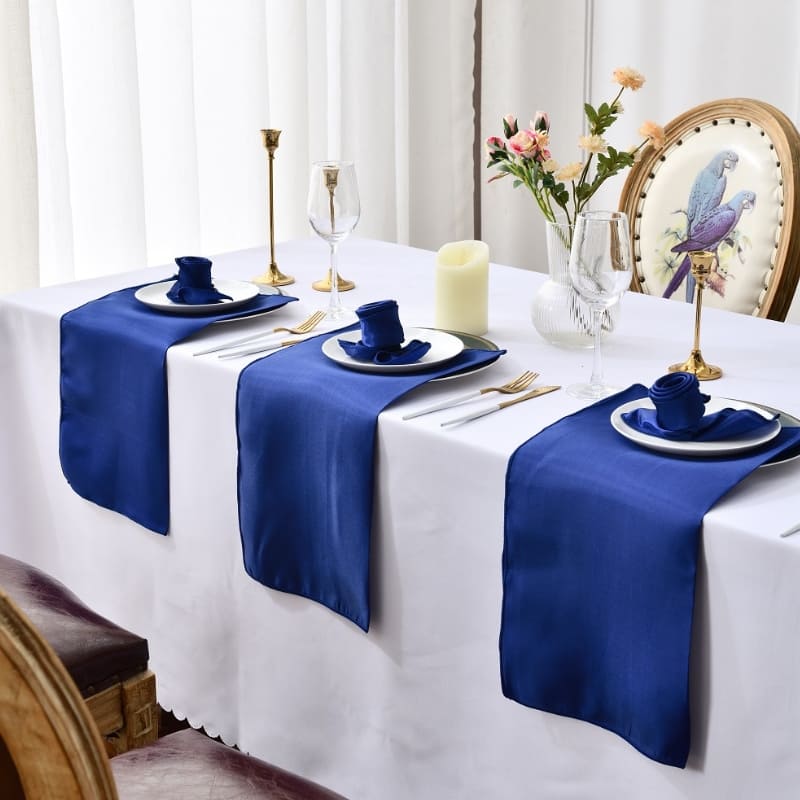 Jogo de Guardanapos de Cetim 12 Peças 30cm Colorido